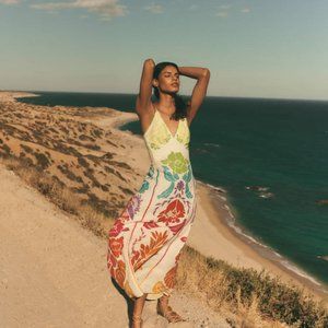 NWTFarm Rio Tropical Graphic Maxi Dress Size Sm.